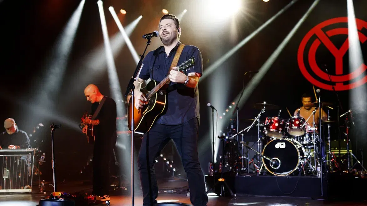 Chris Young performing live on stage