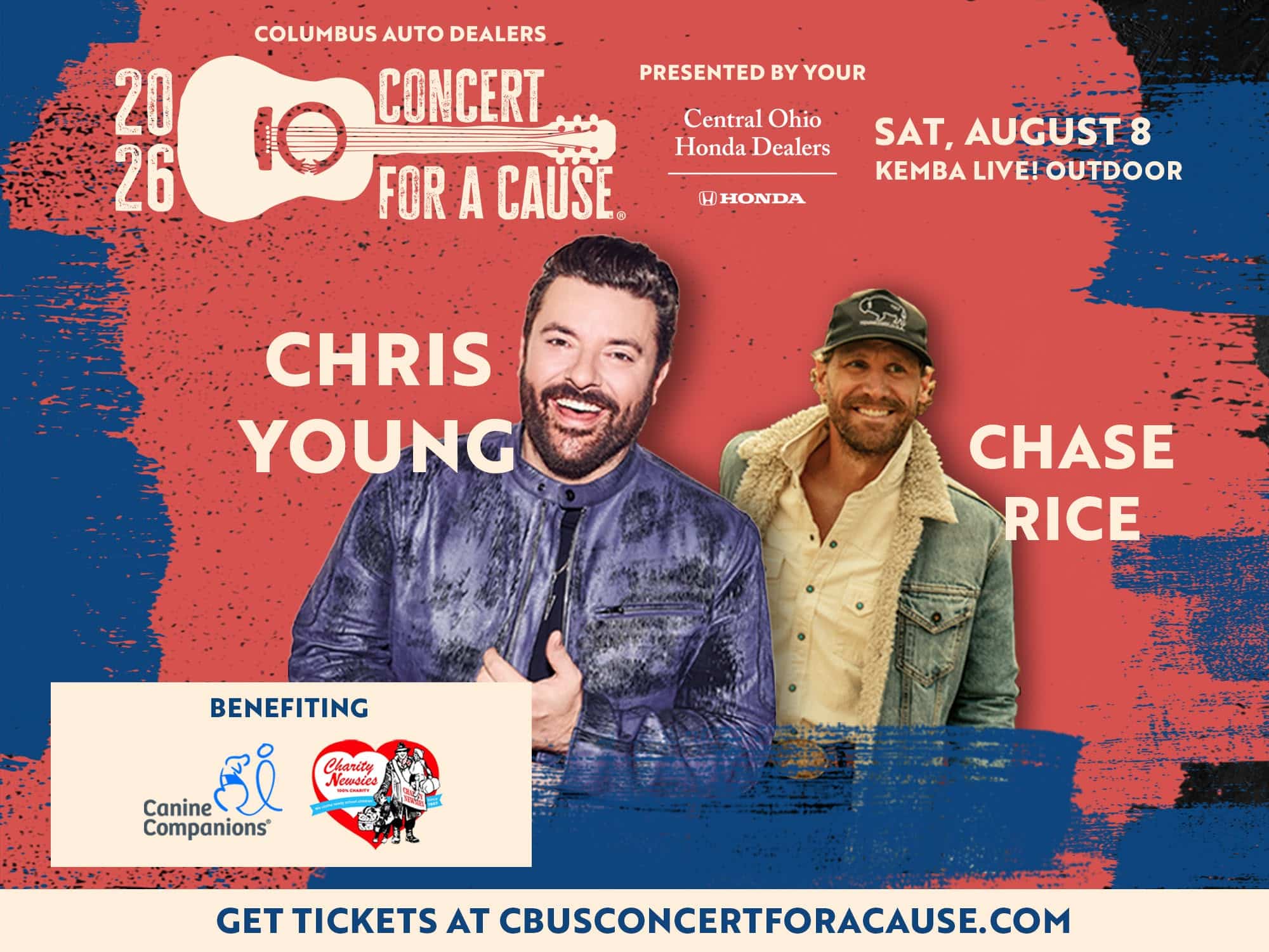Chris Young tour poster — 2026